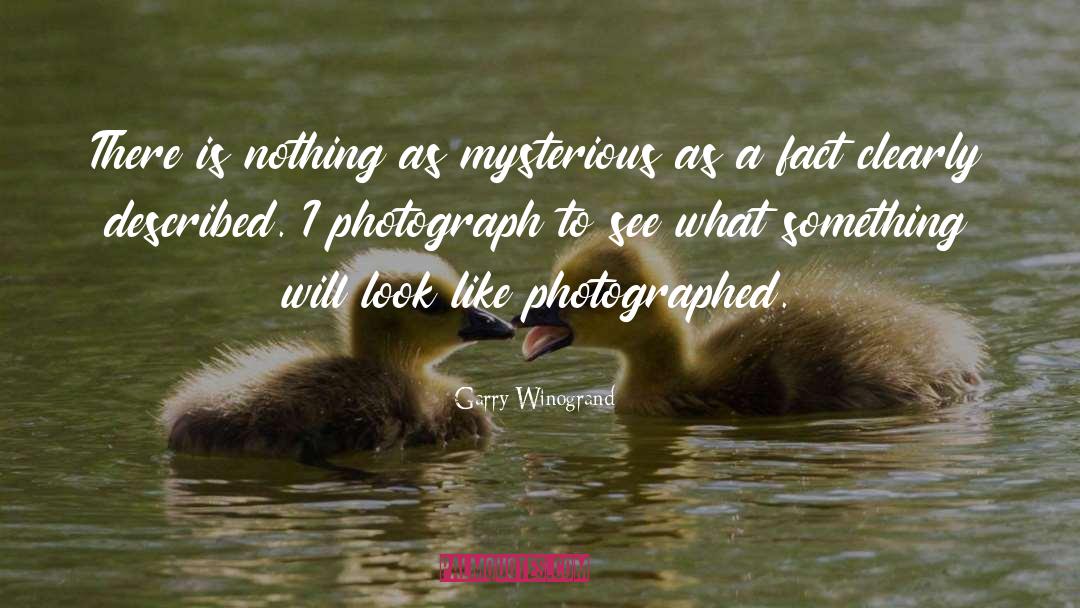 Photographer quotes by Garry Winogrand