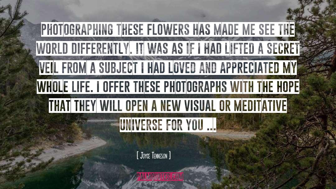 Photographing quotes by Joyce Tenneson