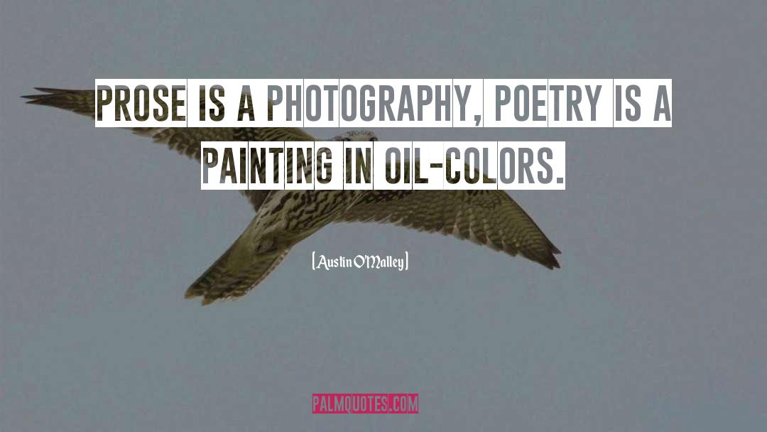 Photography Poetry quotes by Austin O'Malley