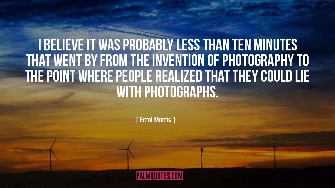 Photography Studio quotes by Errol Morris