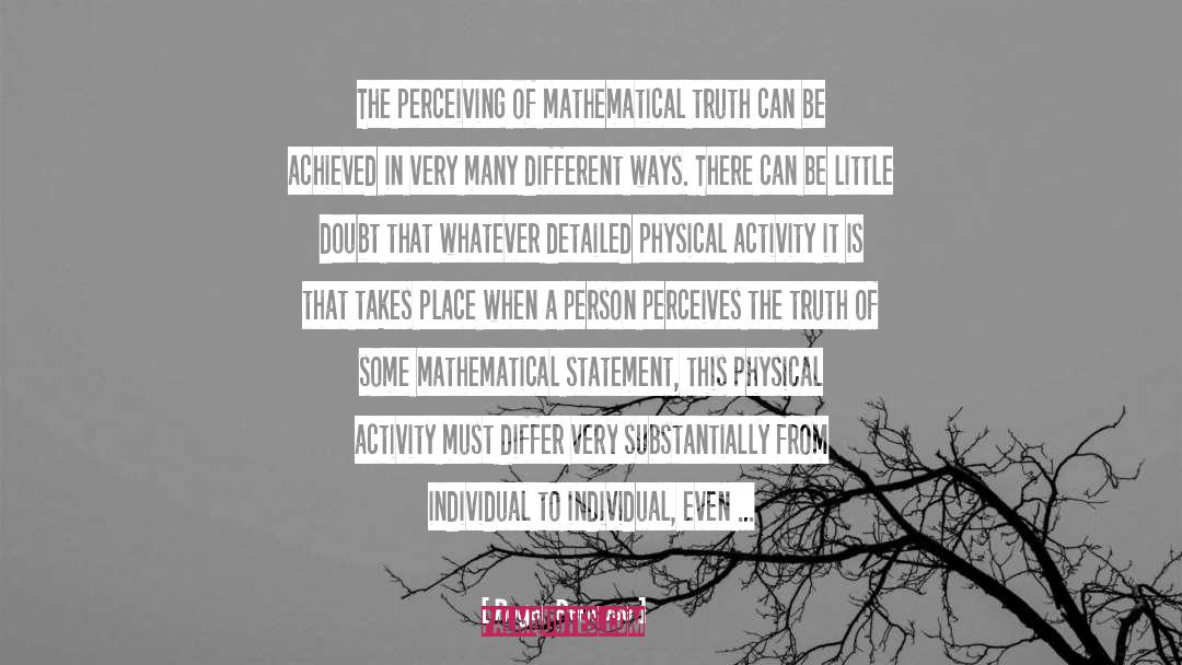 Physical Activity Important quotes by Roger Penrose