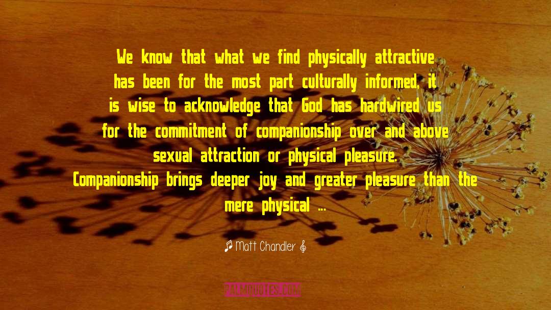 Physical Attraction quotes by Matt Chandler