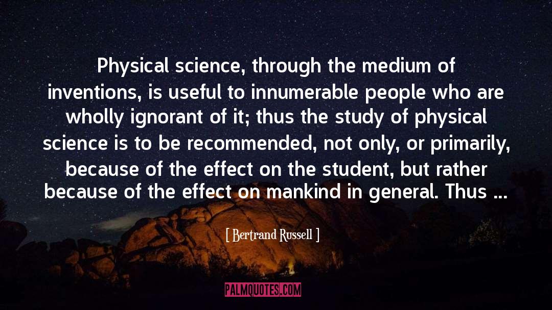 Physical Science quotes by Bertrand Russell