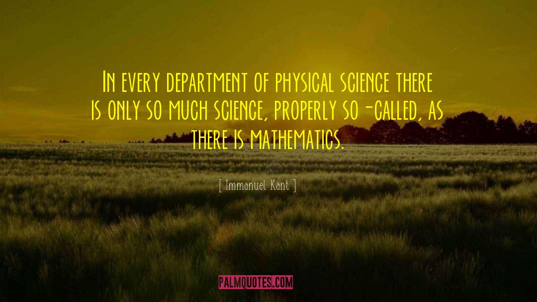 Physical Science quotes by Immanuel Kant