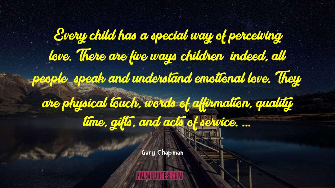 Physical Touch quotes by Gary Chapman