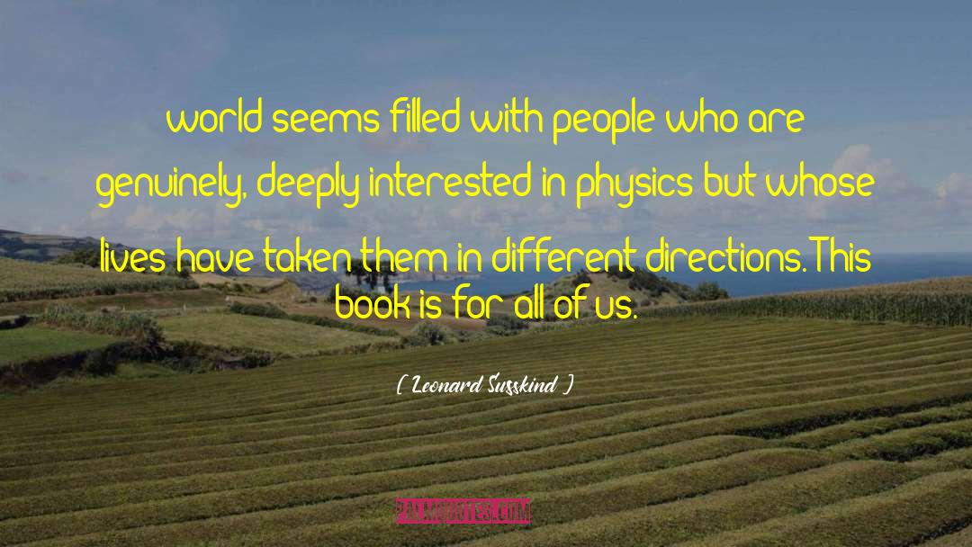 Physics Book Online quotes by Leonard Susskind