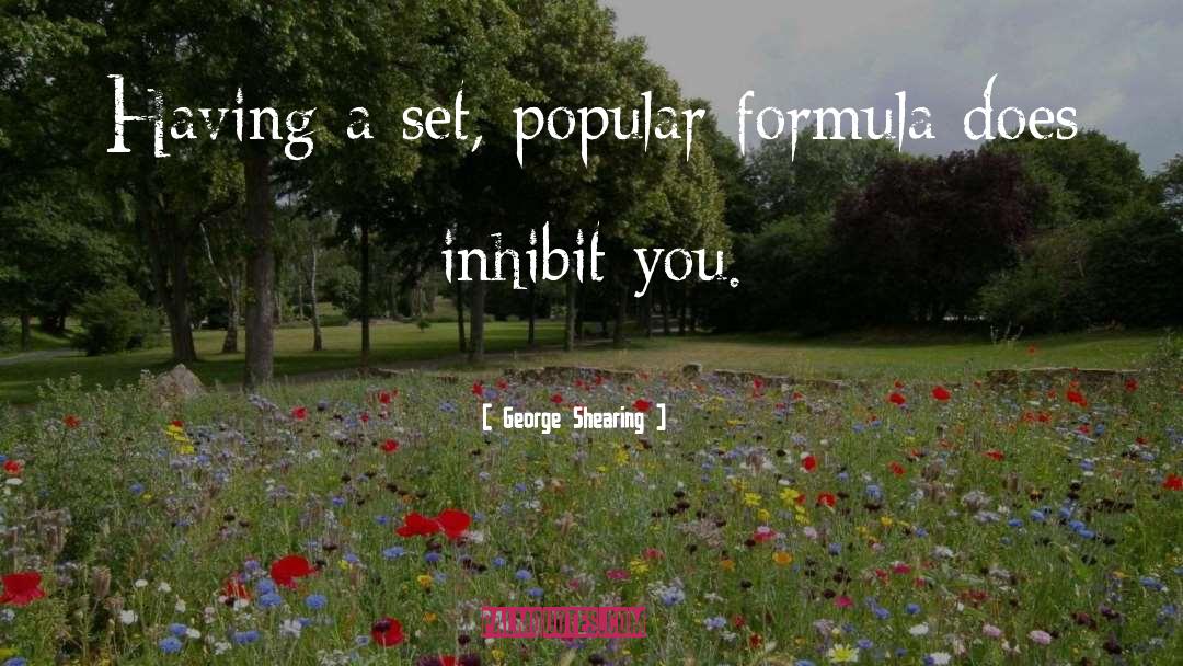 Physics Formula quotes by George Shearing