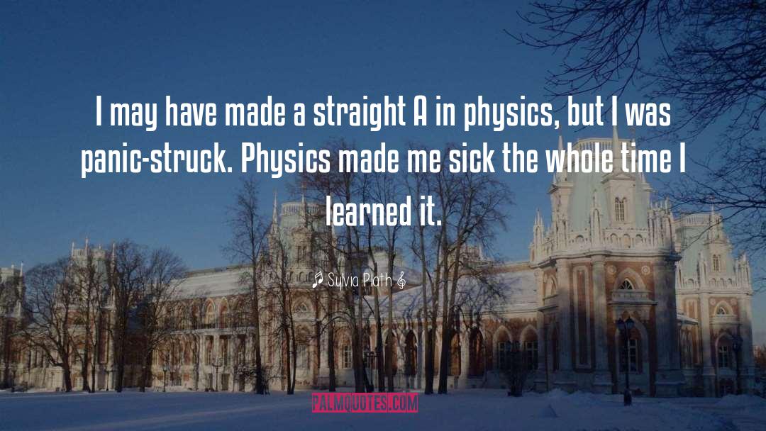 Physics Formula quotes by Sylvia Plath