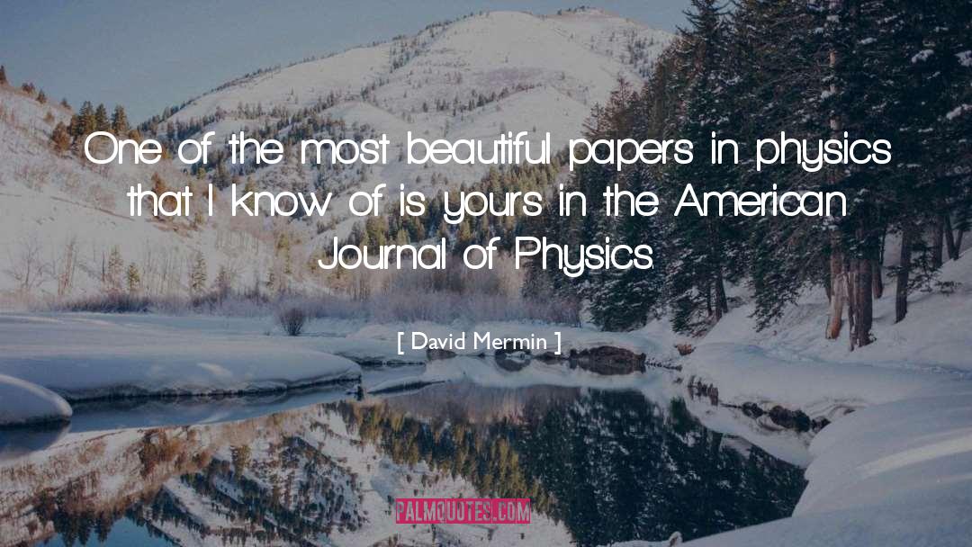 Physics Formula quotes by David Mermin