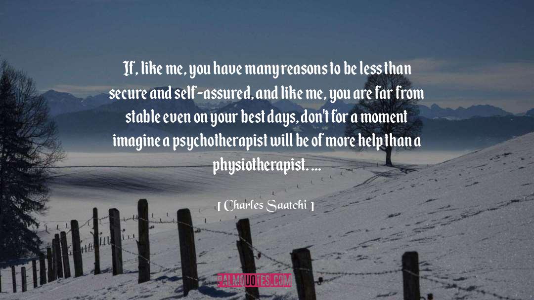 Physiotherapist quotes by Charles Saatchi