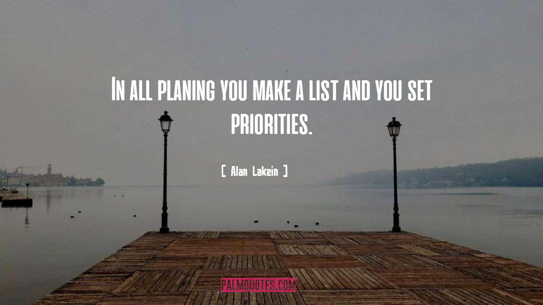 Phytonutrients List quotes by Alan Lakein