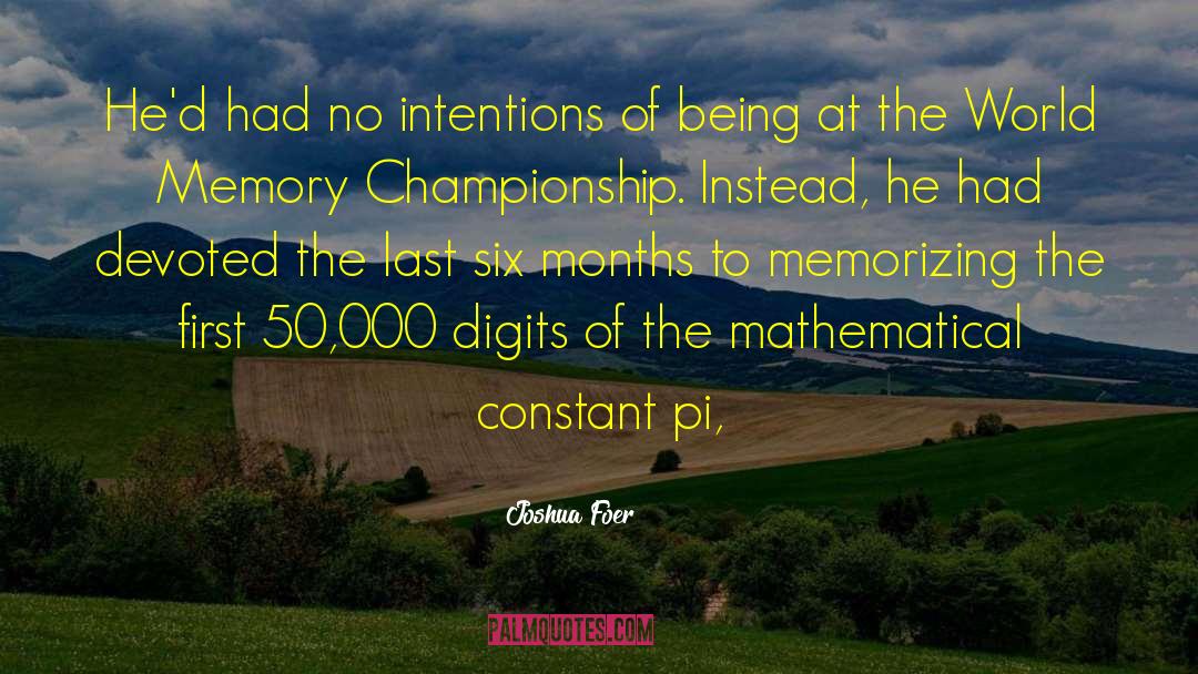 Pi Ropusz quotes by Joshua Foer