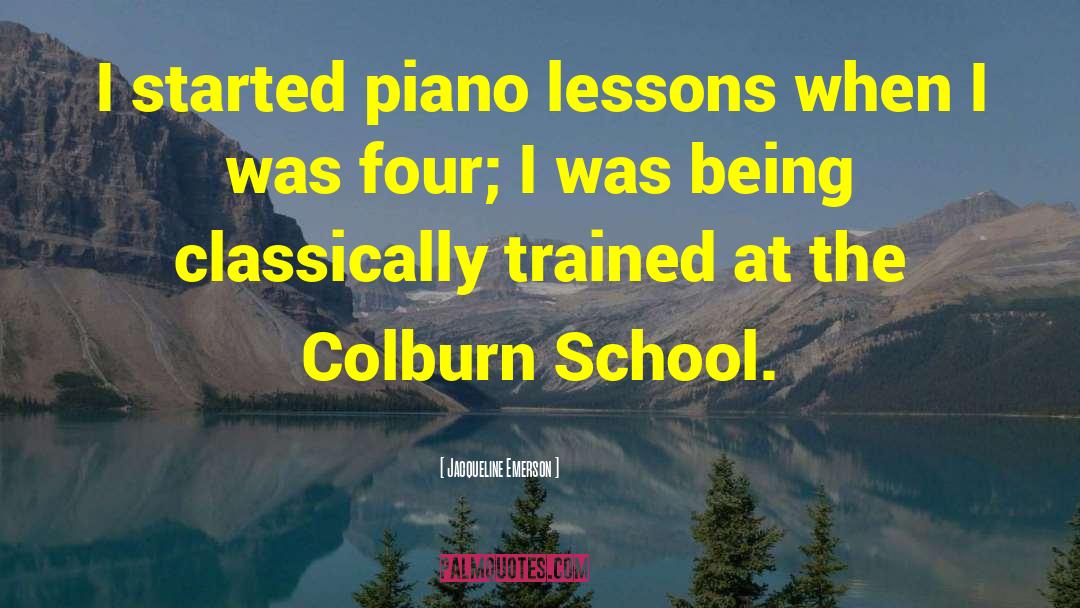Piano Lesson quotes by Jacqueline Emerson