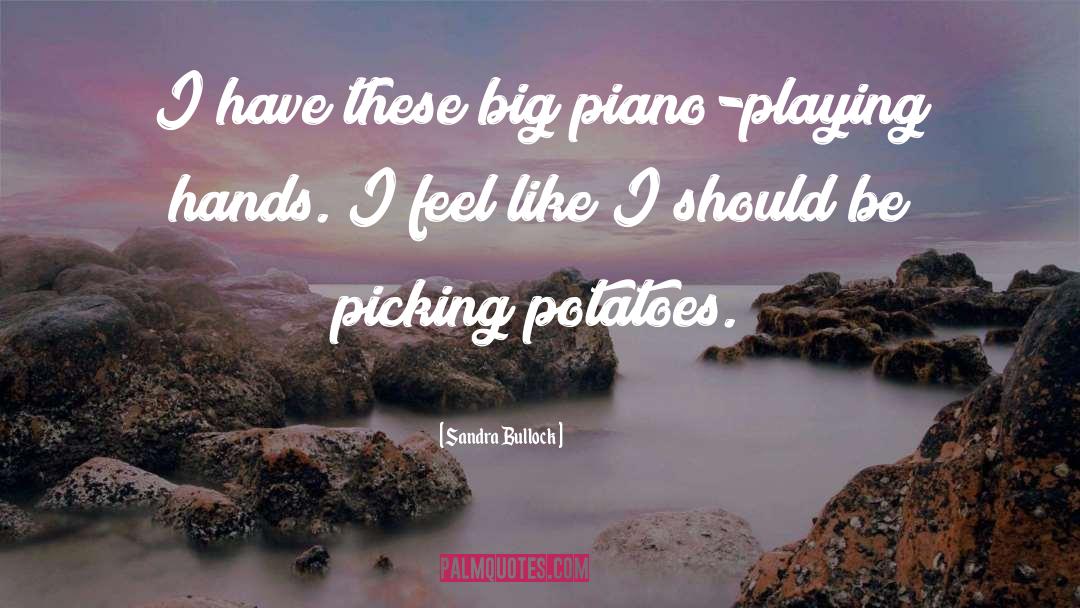 Piano Playing quotes by Sandra Bullock