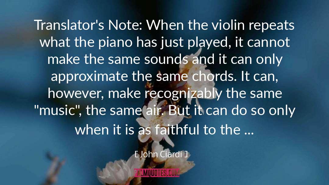 Piano quotes by John Ciardi