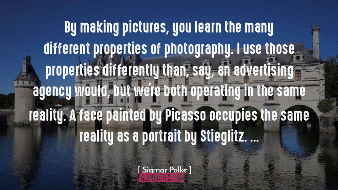 Picasso quotes by Sigmar Polke