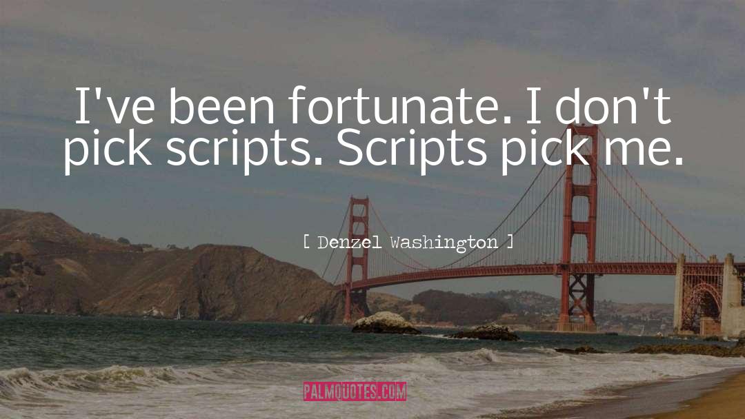 Pick Me quotes by Denzel Washington