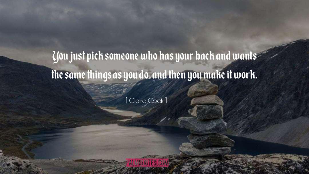 Pick quotes by Claire Cook