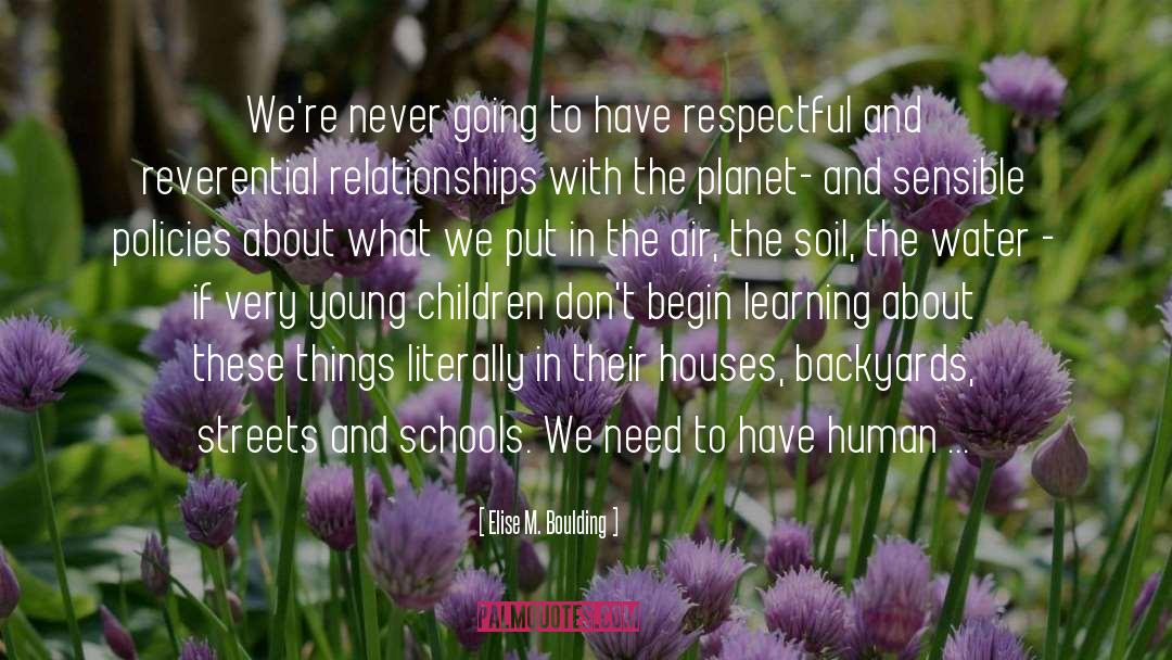 Picos Schools quotes by Elise M. Boulding