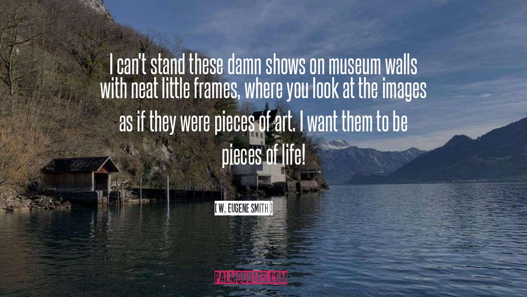 Picture Frames quotes by W. Eugene Smith