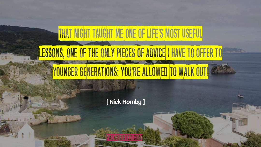 Pieces Of Advice quotes by Nick Hornby
