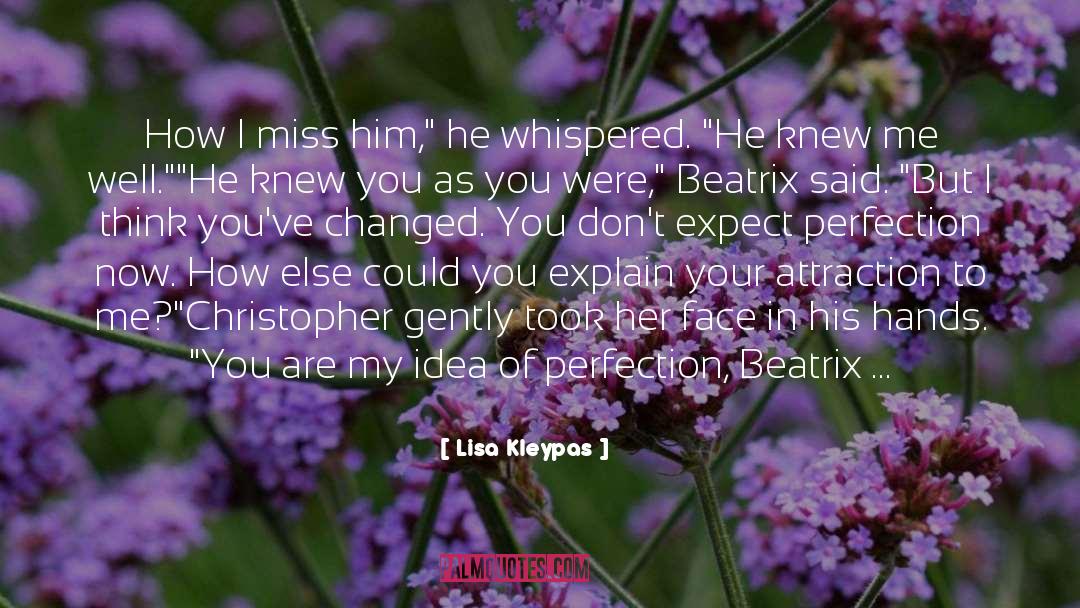 Pieces Of Perfection Hands quotes by Lisa Kleypas