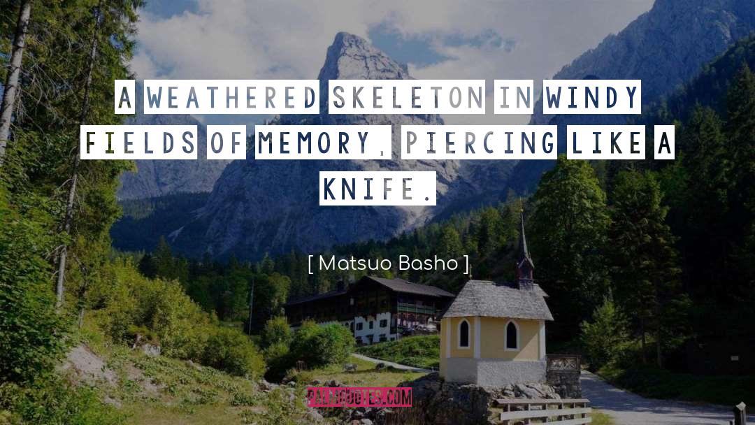 Piercings quotes by Matsuo Basho