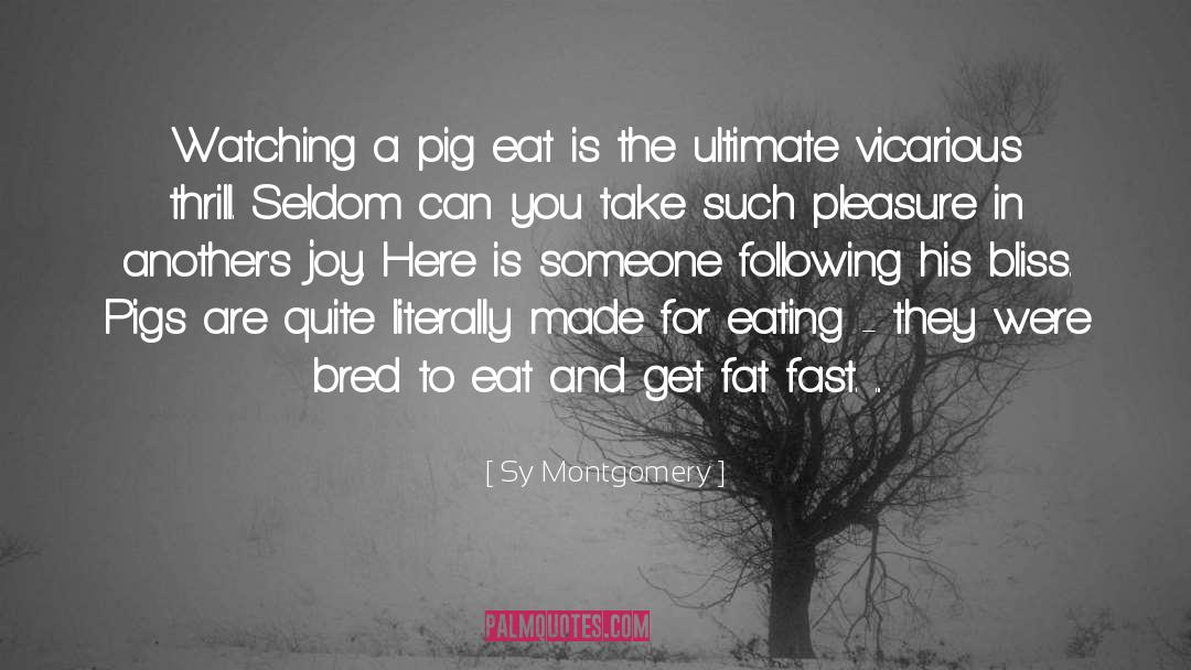 Pig quotes by Sy Montgomery