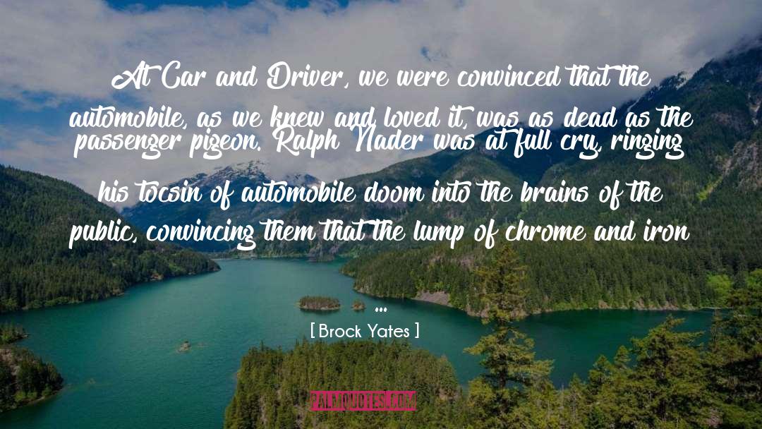 Pigeon quotes by Brock Yates