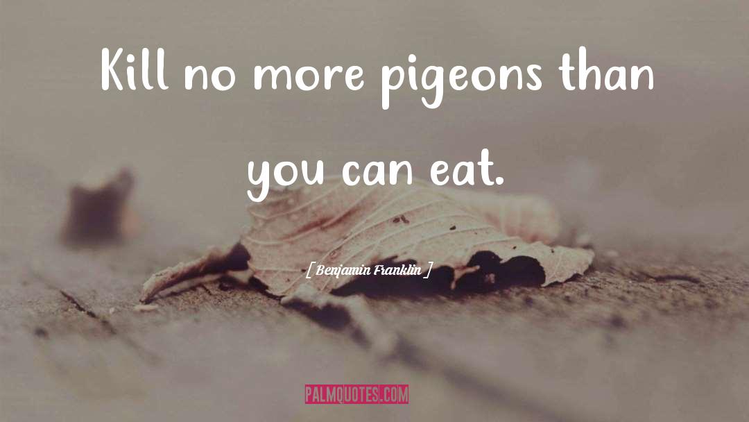 Pigeons quotes by Benjamin Franklin