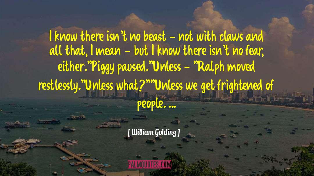 Piggy quotes by William Golding