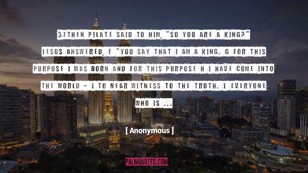 Pilate quotes by Anonymous