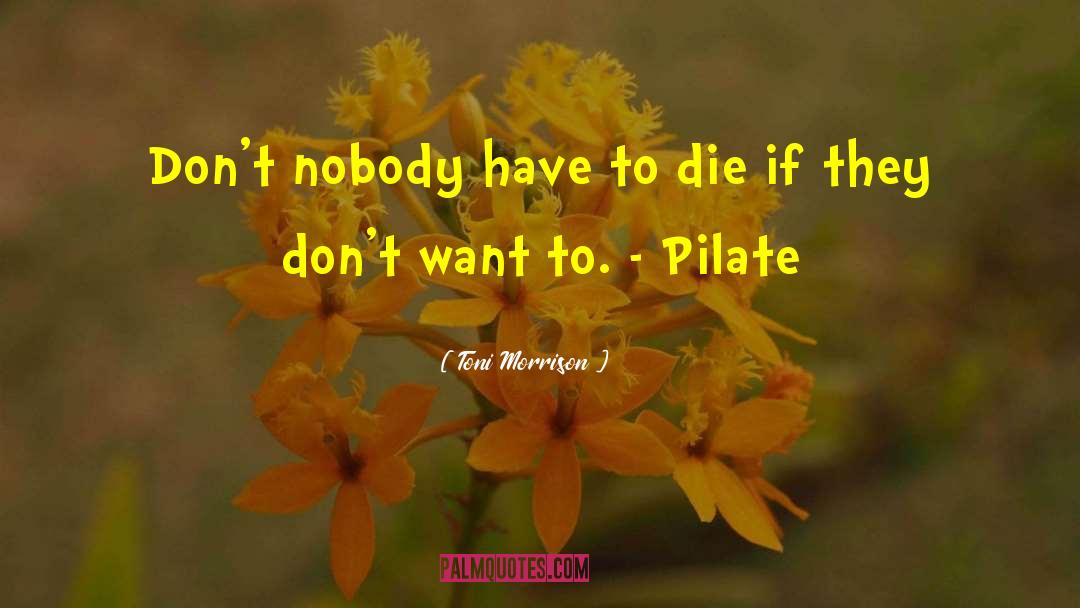 Pilate quotes by Toni Morrison