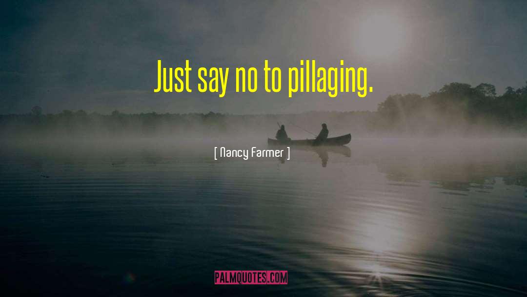 Pillaging quotes by Nancy Farmer