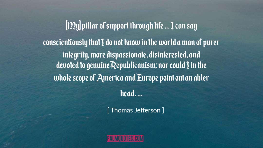 Pillar quotes by Thomas Jefferson