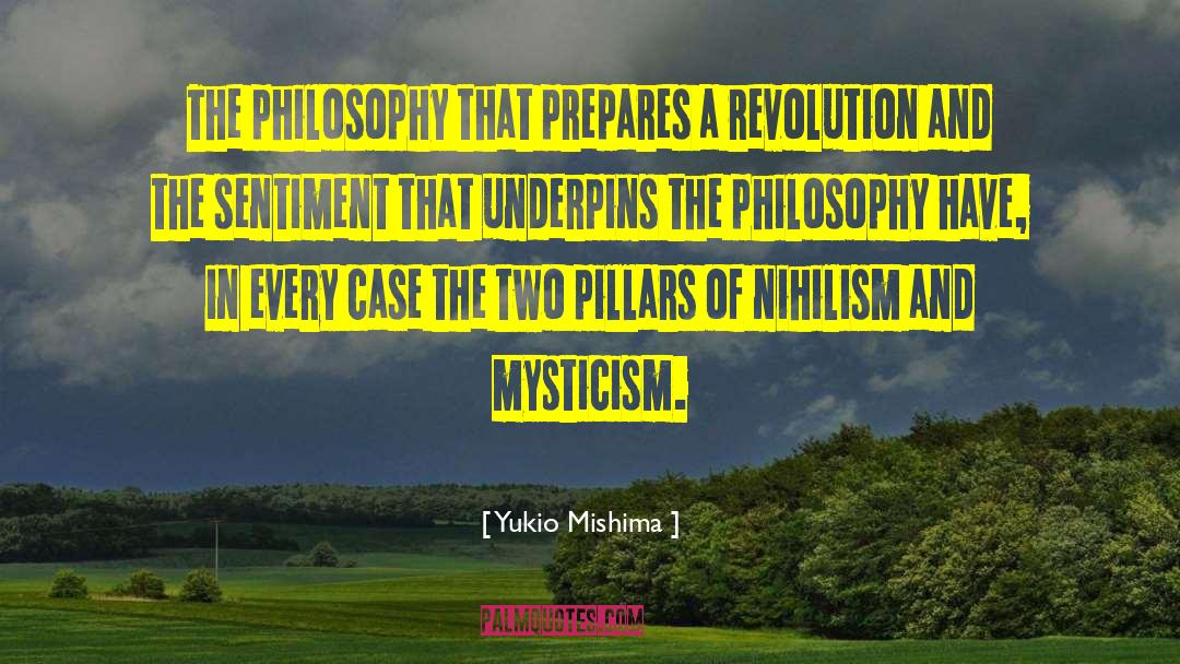 Pillars quotes by Yukio Mishima