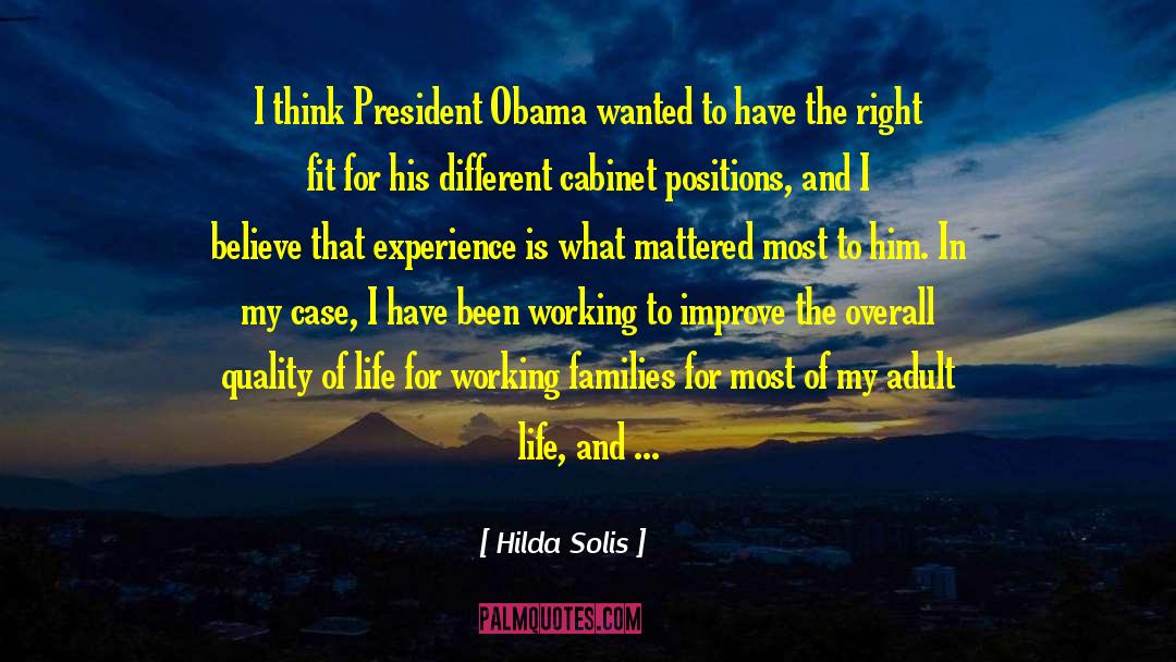 Pilliod Cabinet quotes by Hilda Solis