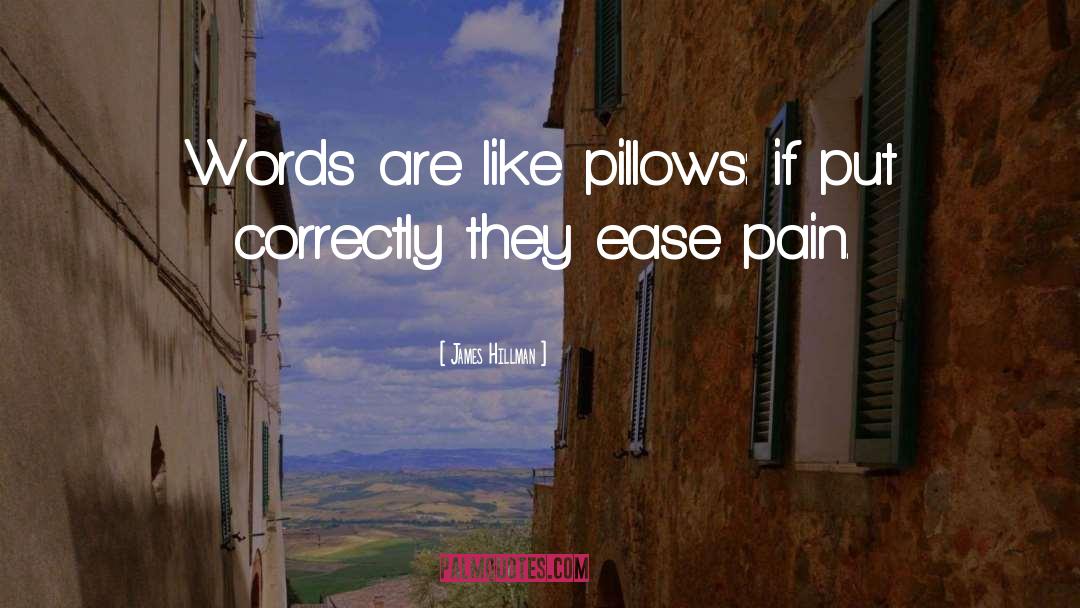 Pillows quotes by James Hillman