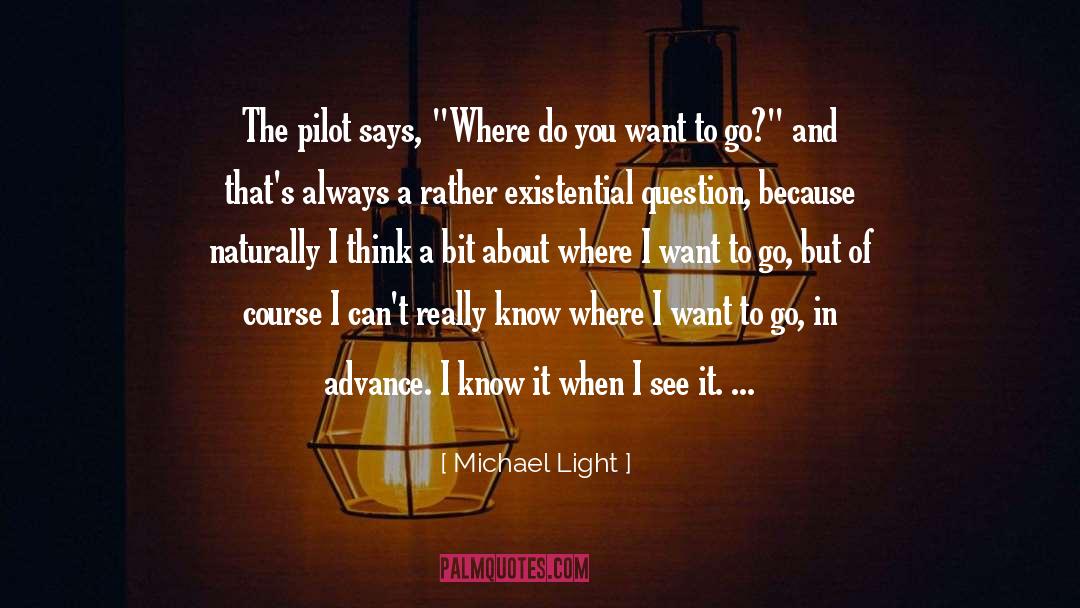 Pilot quotes by Michael Light
