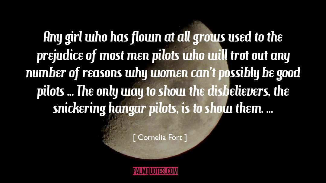 Pilots quotes by Cornelia Fort