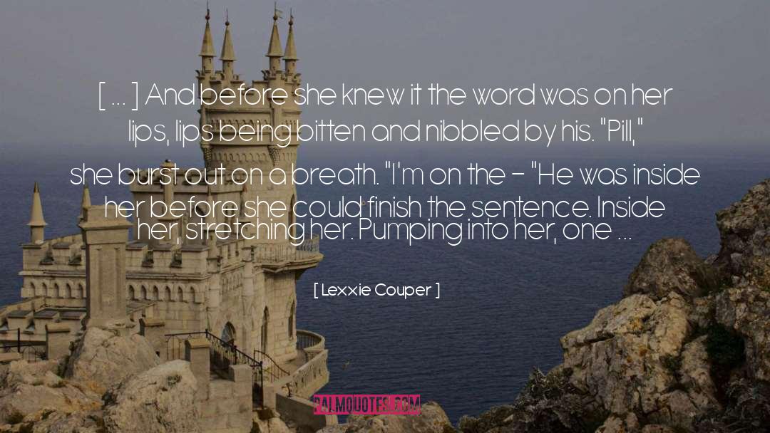 Pinching quotes by Lexxie Couper