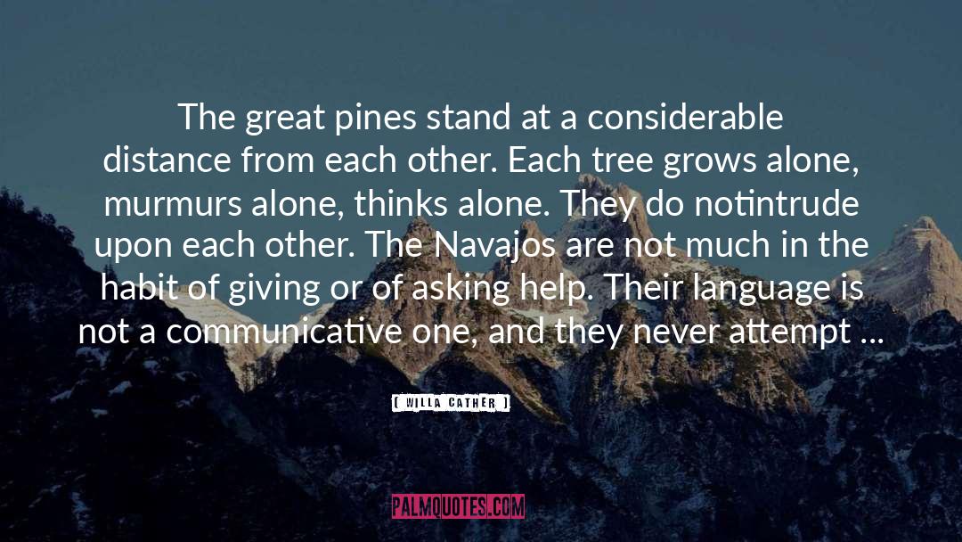 Pines quotes by Willa Cather