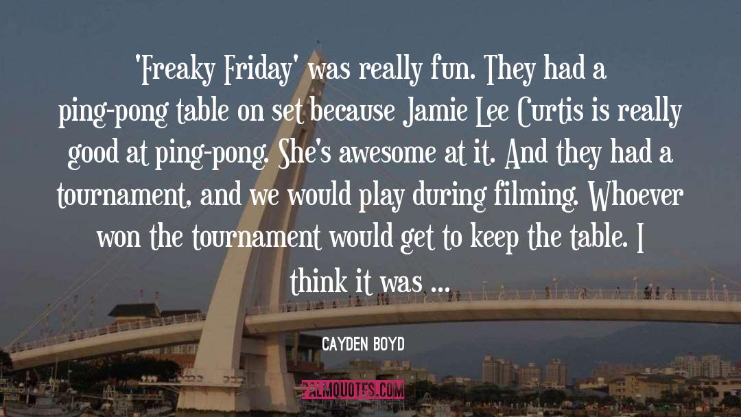 Ping Pong quotes by Cayden Boyd