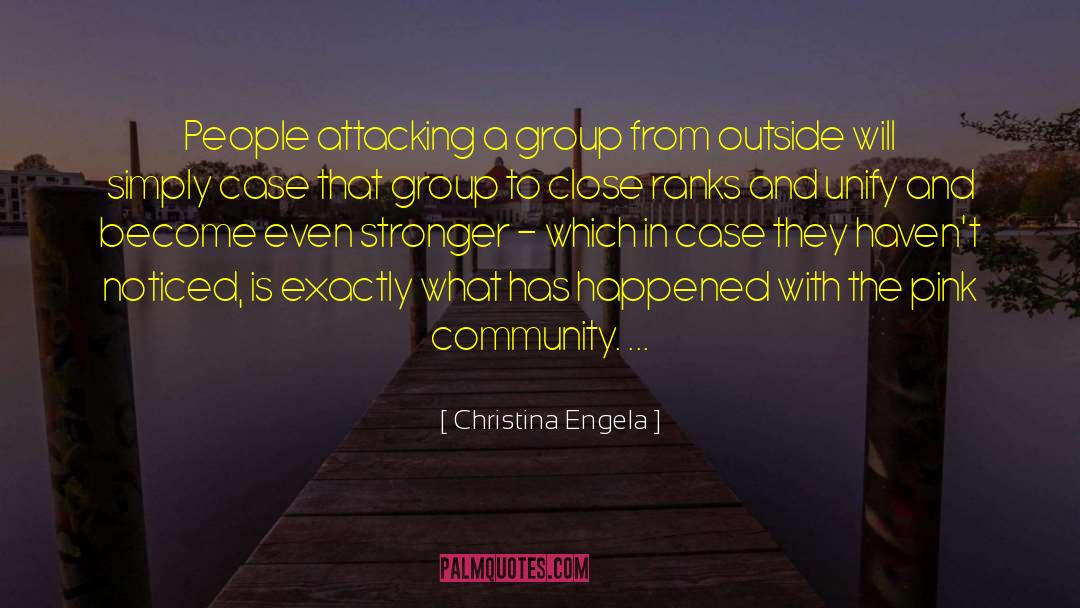 Pink Community quotes by Christina Engela