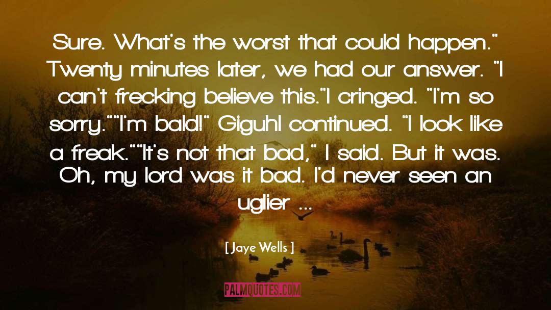 Pink Hair quotes by Jaye Wells