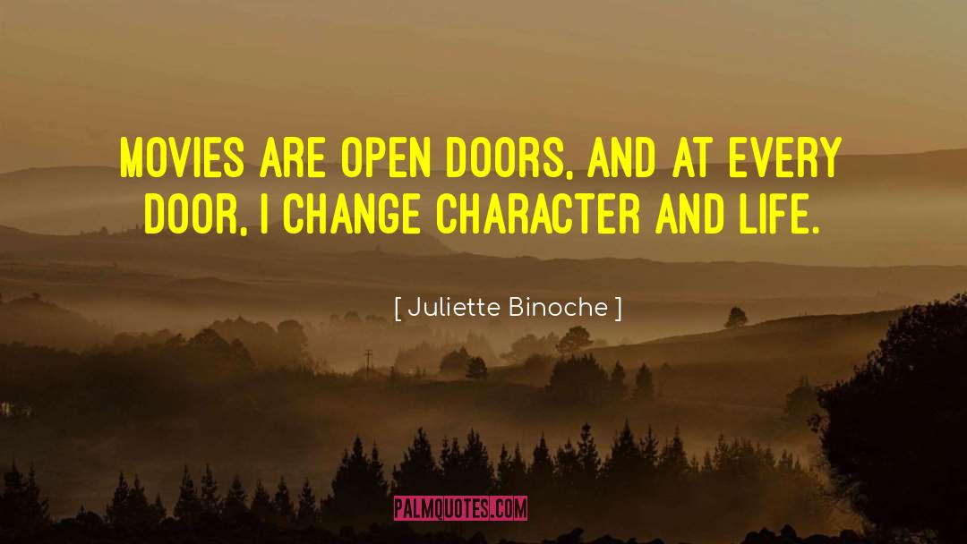 Pinkies Doors quotes by Juliette Binoche