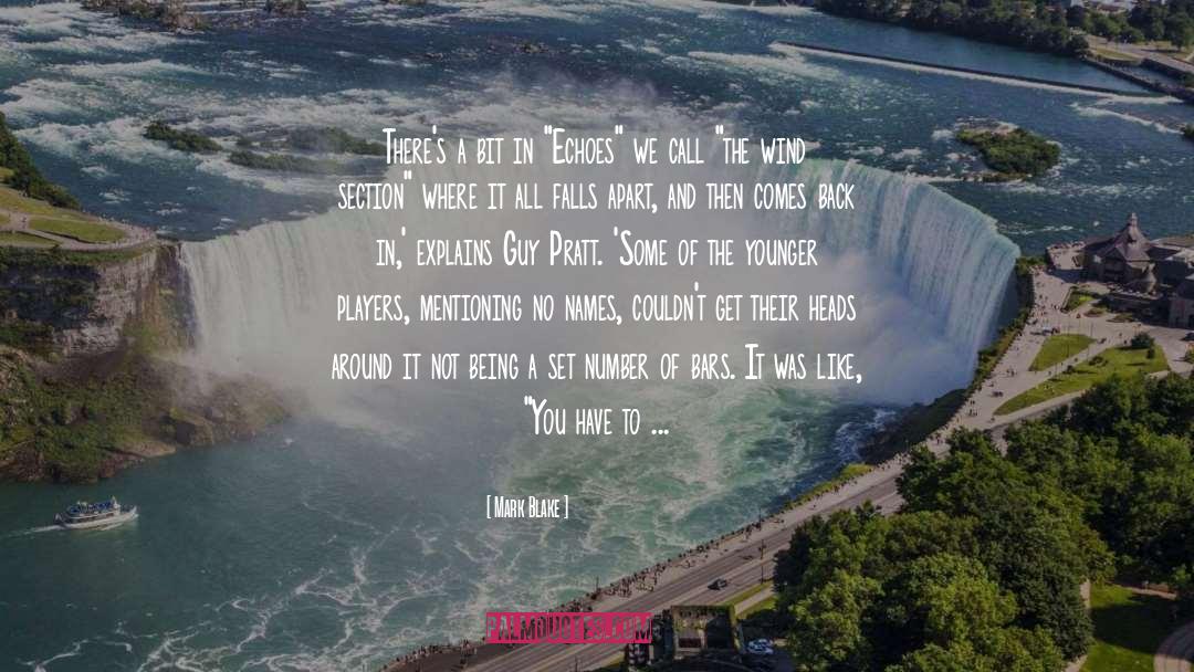 Pinlac Falls quotes by Mark Blake