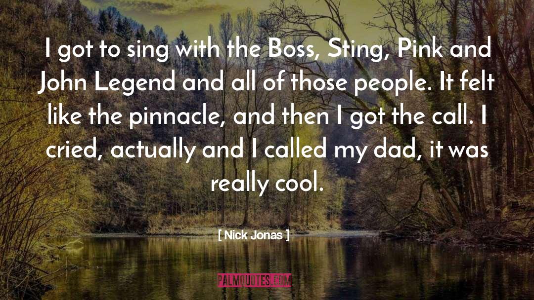 Pinnacle quotes by Nick Jonas