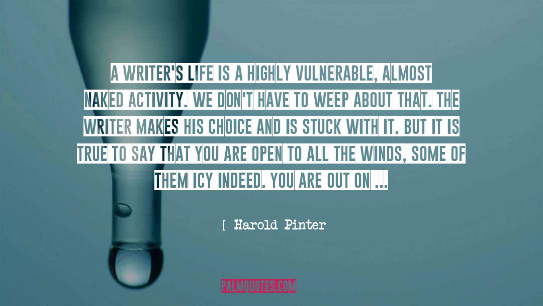 Pinter quotes by Harold Pinter