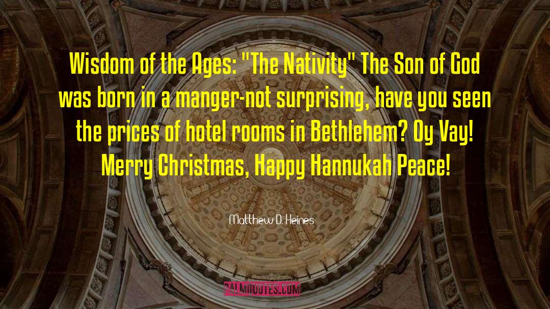 Pinterest Christmas Manger quotes by Matthew D. Heines